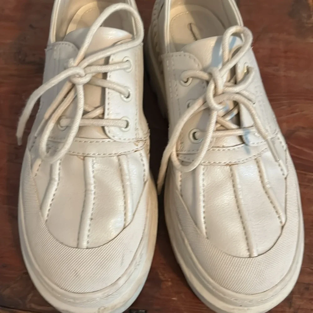Sam Edelman Cream Platform Shoes
